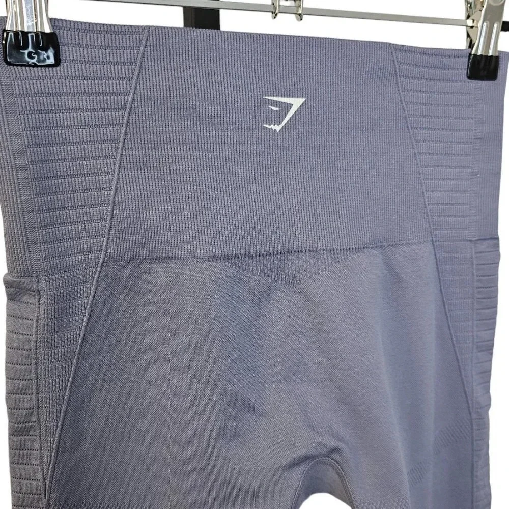Gymshark Energy Seamless Leggings Size XS Purple Athletic Activewear - Picture 4 of 7
